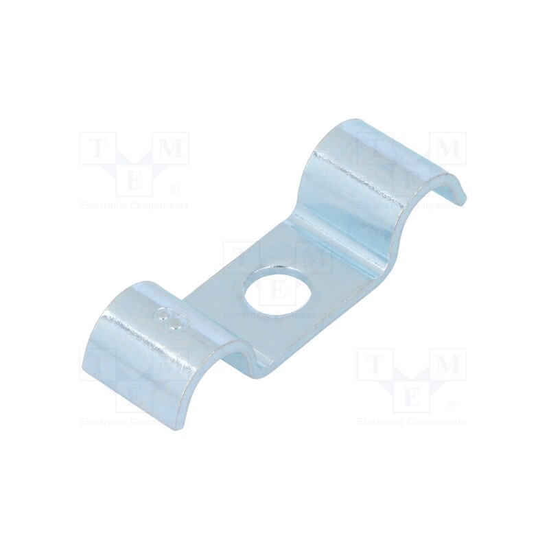 10 pcs x OBO BETTERMANN - 1015 D 8 G - Screw mounted clamp, ØBundle : 8mm, Ømount.hole: 6mm, W: 12mm