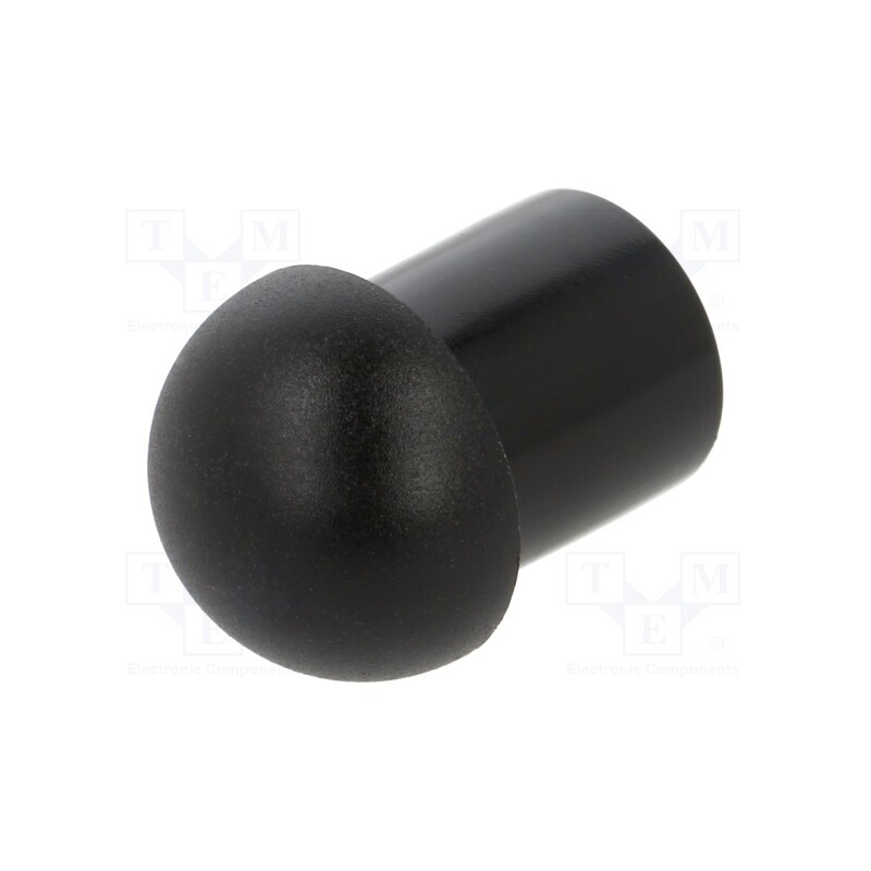 10 pcs x TE Connectivity - EP-DOP-SZ16-BL-C - Stopper, polyamide, black, Entrelec, Ø: 12mm, -20÷100°C, Size: 16