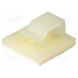 10 pcs x KSS WIRING - FC-3 - Self-adhesive cable holder, polyamide, natural, UL94V-2