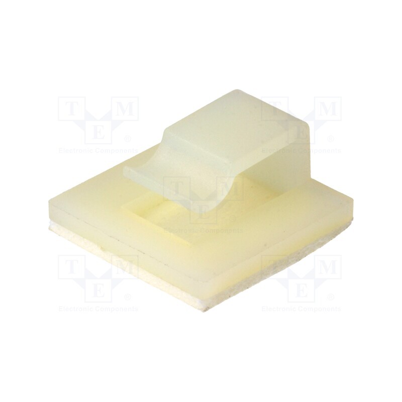 10 pcs x KSS WIRING - FC-3 - Self-adhesive cable holder, polyamide, natural, UL94V-2