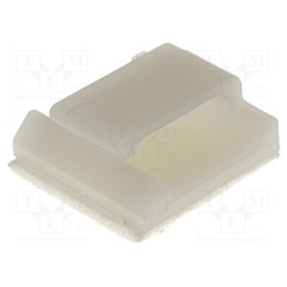 10 pcs x ESSENTRA - MWSSEBE-1-01-A-RT - Self-adhesive cable holder, polyamide, natural, Cable P-clips