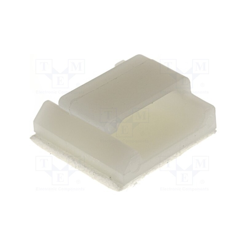 10 pcs x ESSENTRA - MWSSEBE-1-01-A-RT - Self-adhesive cable holder, polyamide, natural, Cable P-clips