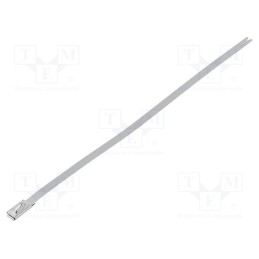10 pcs x HELLERMANNTYTON - 111-93278 - Cable tie, L: 681mm, W: 4.6mm, stainless steel AISI 304, 900N, MBT