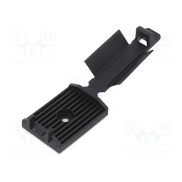 10 pcs x HELLERMANNTYTON - 151-15300 - Self-adhesive cable holder, polyamide, black