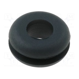 10 pcs x FIX&FASTEN - FIX-GR-30 - Grommet, Ømount.hole: 9mm, Øhole: 5.8mm, rubber, black