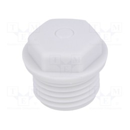 10 pcs x HUMMEL - 1.282.2000.50 - Stopper, M20, 1.5, IP54, polyetylene, grey, WN, Thread: metric