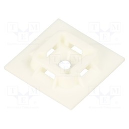 10 pcs x PANDUIT - ABM100-S6-C69 - Holder, screw,self-adhesive, polyamide, UL94V-0, natural