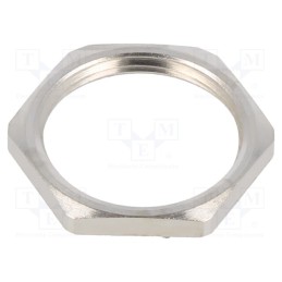 10 pcs x TE Connectivity - EM-LN-PG16-MET-A - Nut, PG16, brass, 26mm, Plating: nickel, Entrelec