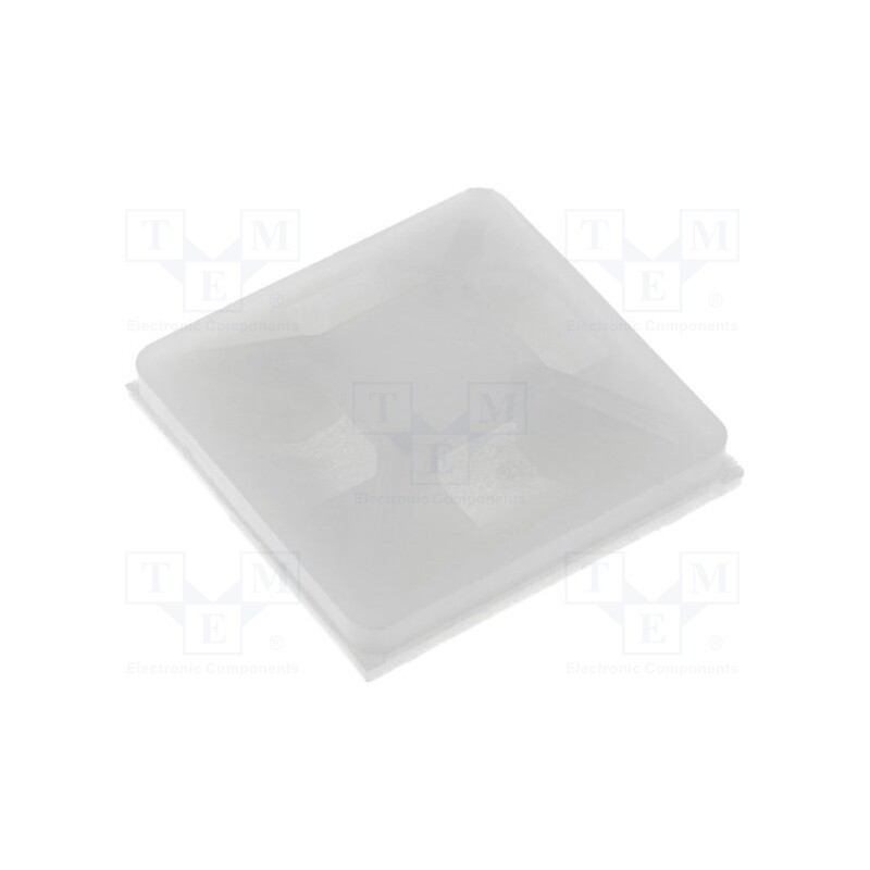 10 pcs x FIX&FASTEN - FIX-CM-20 - Holder, self-adhesive, polyamide, UL94V-2, natural, A: 20mm