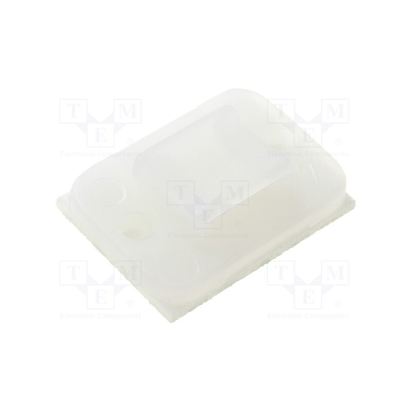 10 pcs x HELLERMANNTYTON - 151-11319 - Holder, self-adhesive, polyamide, UL94V-2, natural, FH: 2.2mm