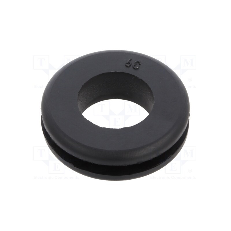 10 pcs x KEYSTONE - 749 - Grommet, Ømount.hole: 19.05mm, Øhole: 12.7mm, rubber