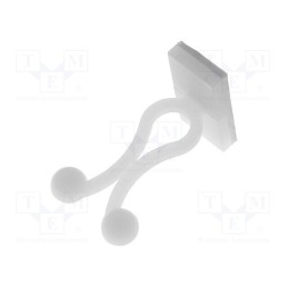 10 pcs x FIX&FASTEN - FIX-KL-6 - Cable clips, ØBundle : 5.8mm, polyamide, natural, UL94V-2