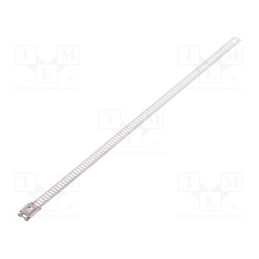 10 pcs x HELLERMANNTYTON - 111-92080 -AS - Cable tie, L: 230mm, W: 7mm, acid resistant steel AISI 316, 445N