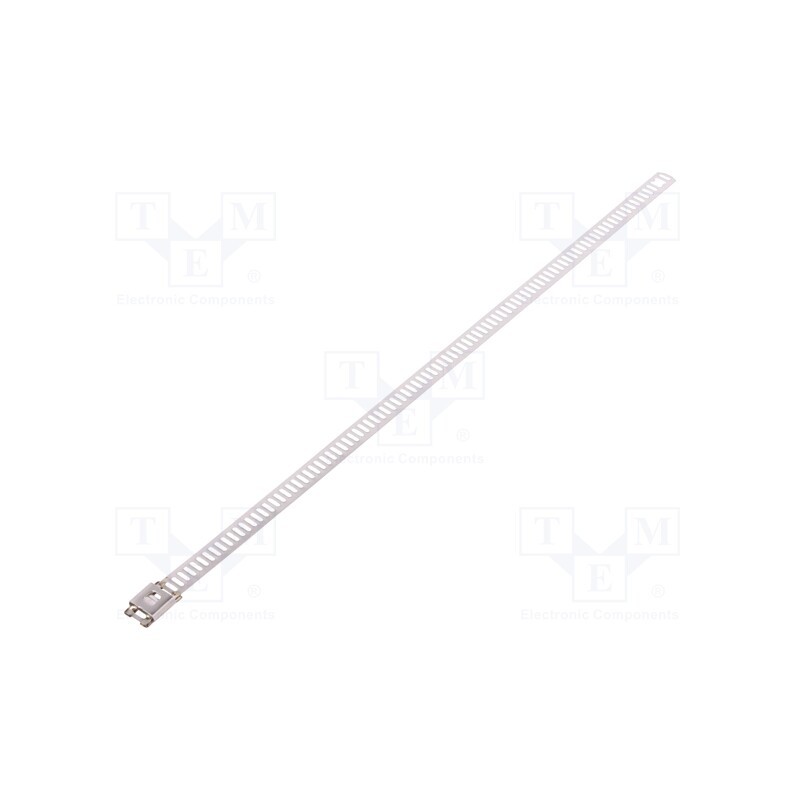 10 pcs x HELLERMANNTYTON - 111-92080 -AS - Cable tie, L: 230mm, W: 7mm, acid resistant steel AISI 316, 445N