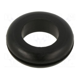 10 pcs x KEYSTONE - 752 - Grommet, Ømount.hole: 22.23mm, Øhole: 15.88mm, rubber