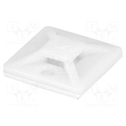 10 pcs x KSS WIRING - HC-101S-S2 - Holder, self-adhesive, polyamide, UL94V-2, natural, Ht: 3.9mm