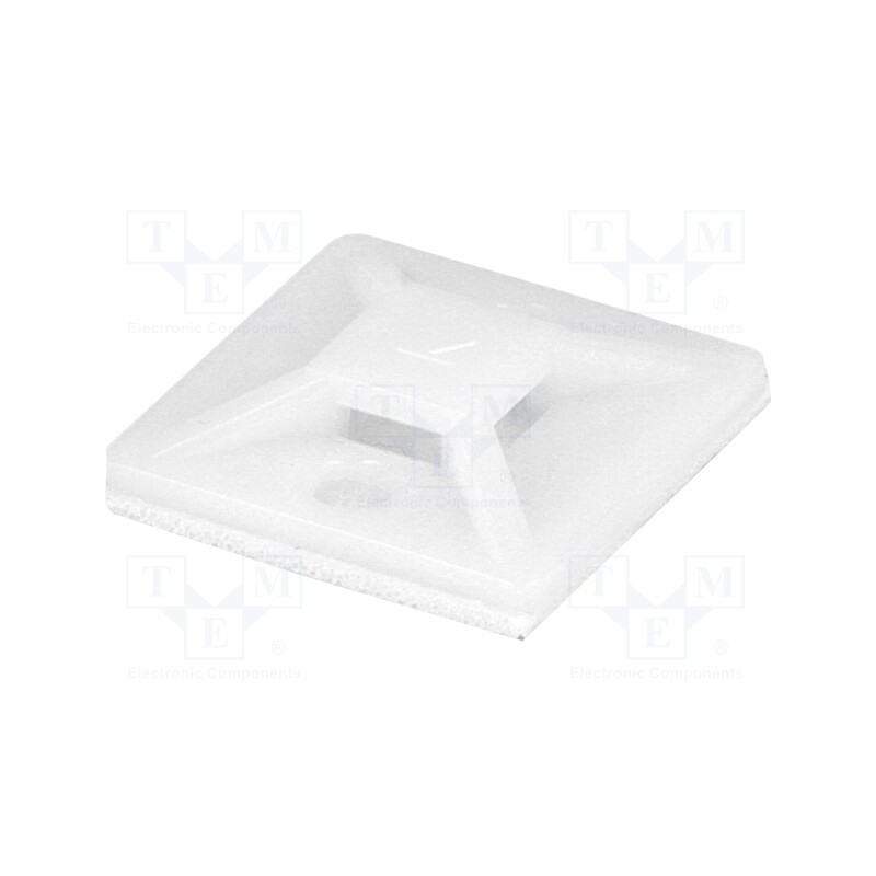 10 pcs x KSS WIRING - HC-101S-S2 - Holder, self-adhesive, polyamide, UL94V-2, natural, Ht: 3.9mm