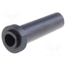 10 pcs x HELLERMANNTYTON - 632-02130 - Strain relief, Ømount.hole: 6mm, Øhole: 3.5mm, PVC, black, L: 23mm