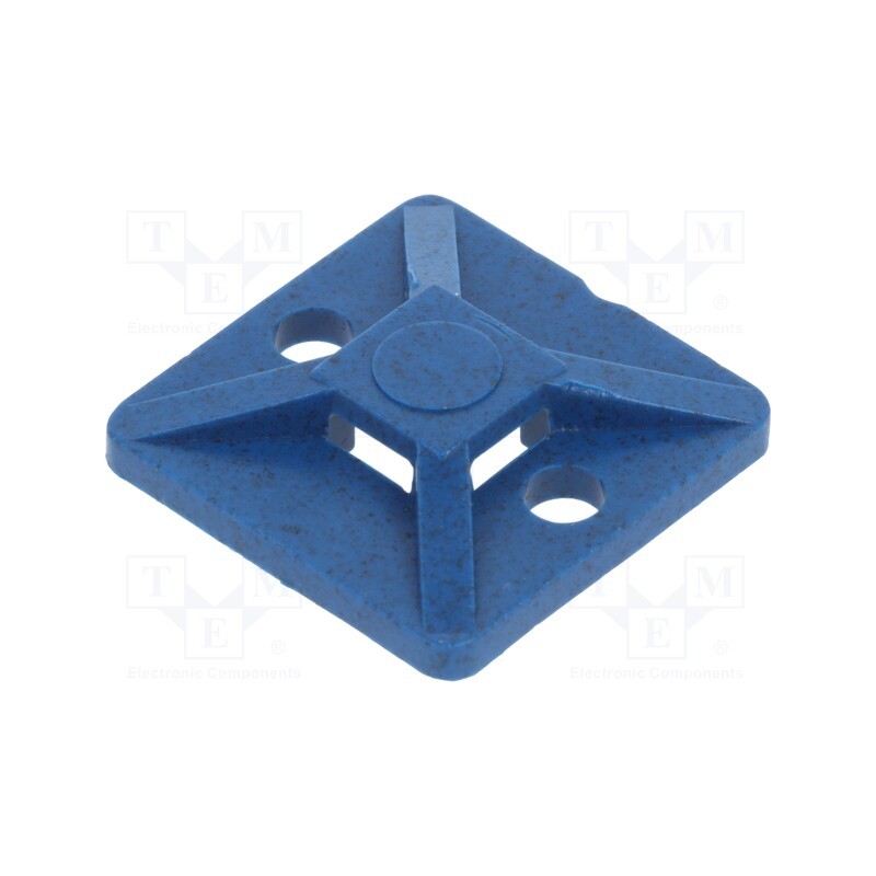 10 pcs x HELLERMANNTYTON - 151-01169 - Holder, screw, polyamide, blue, cable ties