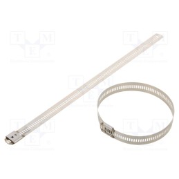 10 pcs x RAYCHEM RPG - LU124-250 - Cable tie, L: 250mm, W: 12mm, stainless steel AISI 304, 1112N