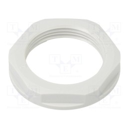 10 pcs x LAPP - 52000160 - Nut, PG21, polystyrene, 36mm, light grey, -20÷70°C, Thread: PG