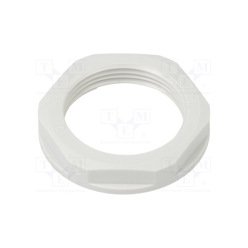 10 pcs x LAPP - 52000160 - Nut, PG21, polystyrene, 36mm, light grey, -20÷70°C, Thread: PG