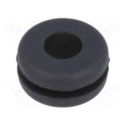 10 pcs x LAPP - 61713560 - Grommet, Ømount.hole: 12mm, Øhole: 7mm, caoutchouc, black, -30÷90°C