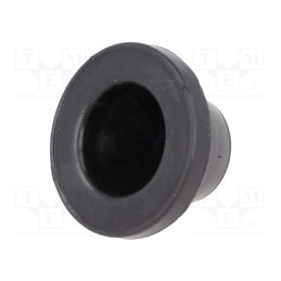 10 pcs x ELPROD - BDE 29 - Grommet, Ømount.hole: 38mm, rubber, black, Panel thick: max.2mm