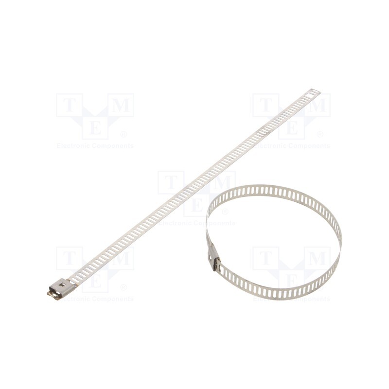 10 pcs x RAYCHEM RPG - LU76-200 - Cable tie, L: 200mm, W: 7mm, acid resistant steel AISI 316, 445N