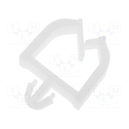 10 pcs x FIX&FASTEN - FIX-MWS-6 - Snap handle, polyamide, Int.width: 8.8mm, natural, UL94V-2