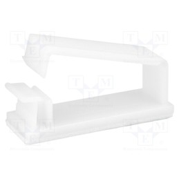 10 pcs x FIX&FASTEN - FIX-FCU-2 - Self-adhesive cable holder, polyamide, 27mm, natural, UL94V-2