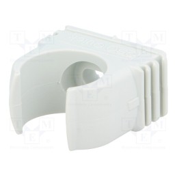 10 pcs x OBO BETTERMANN - 2955 M20 - Bracket, polypropylene, light grey, W: 30.3mm, H: 29.5mm, Thk: 16mm