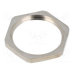 10 pcs x HELLERMANNTYTON - 166-50113 - Nut, PG16, brass, -100÷300°C, Thread: PG, Plating: nickel