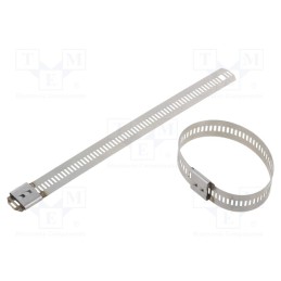 10 pcs x RAYCHEM RPG - LU124-150 - Cable tie, L: 150mm, W: 12mm, stainless steel AISI 304, 1112N