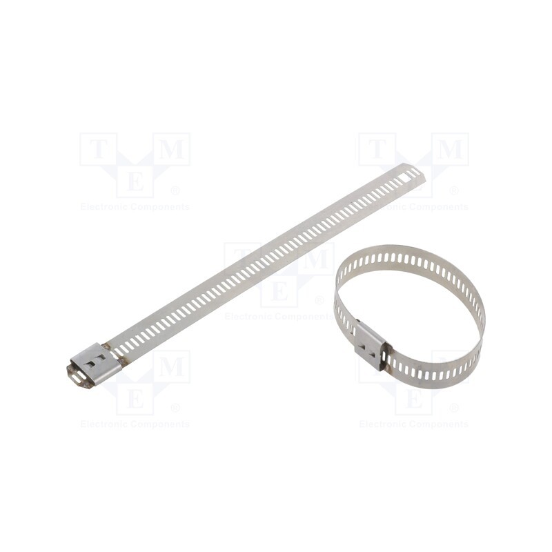 10 pcs x RAYCHEM RPG - LU124-150 - Cable tie, L: 150mm, W: 12mm, stainless steel AISI 304, 1112N