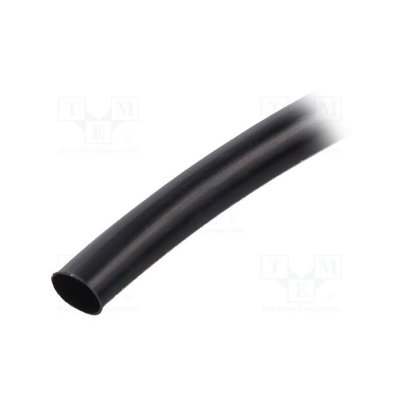10 m x SIGI - PVC125-6-BK-10 - Insulating tube, PVC, black, -20÷125°C, Øint: 6mm, L: 10m, UL94V-0