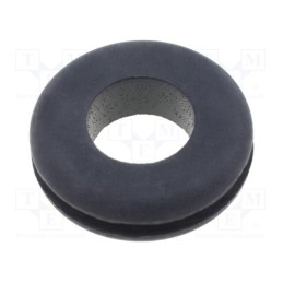 10 pcs x LAPP - 61713600 - Grommet, Ømount.hole: 18mm, Øhole: 12mm, caoutchouc, black