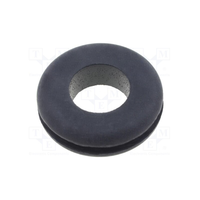 10 pcs x LAPP - 61713600 - Grommet, Ømount.hole: 18mm, Øhole: 12mm, caoutchouc, black