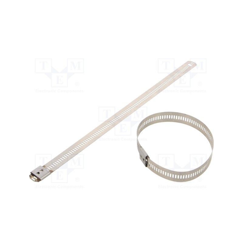 10 pcs x RAYCHEM RPG - LU124-225 - Cable tie, L: 225mm, W: 12mm, stainless steel AISI 304, 1112N