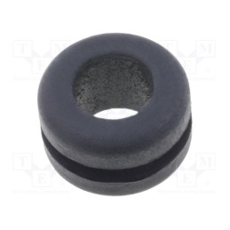 10 pcs x LAPP - 61713570 - Grommet, Ømount.hole: 11mm, Øhole: 8mm, caoutchouc, black, -30÷90°C
