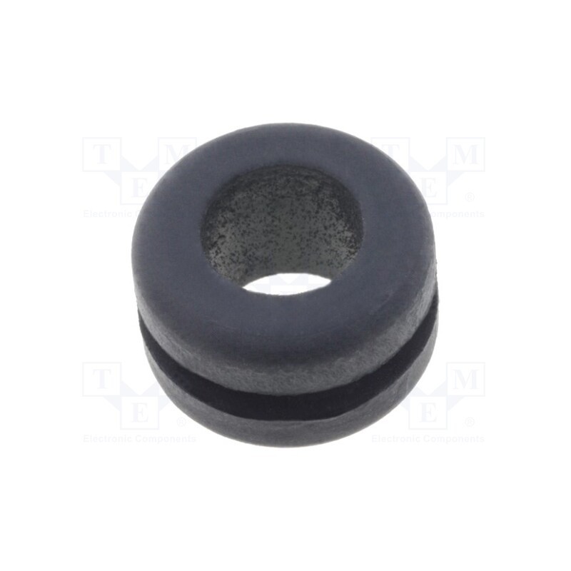 10 pcs x LAPP - 61713570 - Grommet, Ømount.hole: 11mm, Øhole: 8mm, caoutchouc, black, -30÷90°C