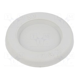 10 pcs x HT HI TECH POLYMERS - HTT-21 RAL7035 - Grommet, with bulkhead, Ømount.hole: 28mm, grey, -40÷100°C, IP54