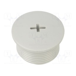10 pcs x TE Connectivity - EP-ROP-M25-LGR-C - Stopper, M25, 1.5, IP68, polyamide, light grey, Entrelec, 15mm