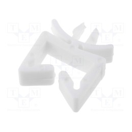 10 pcs x ESSENTRA - WS-1-19 - Snap handle, polyamide, natural, UL94V-0, Mounting hole: Ø4.75mm