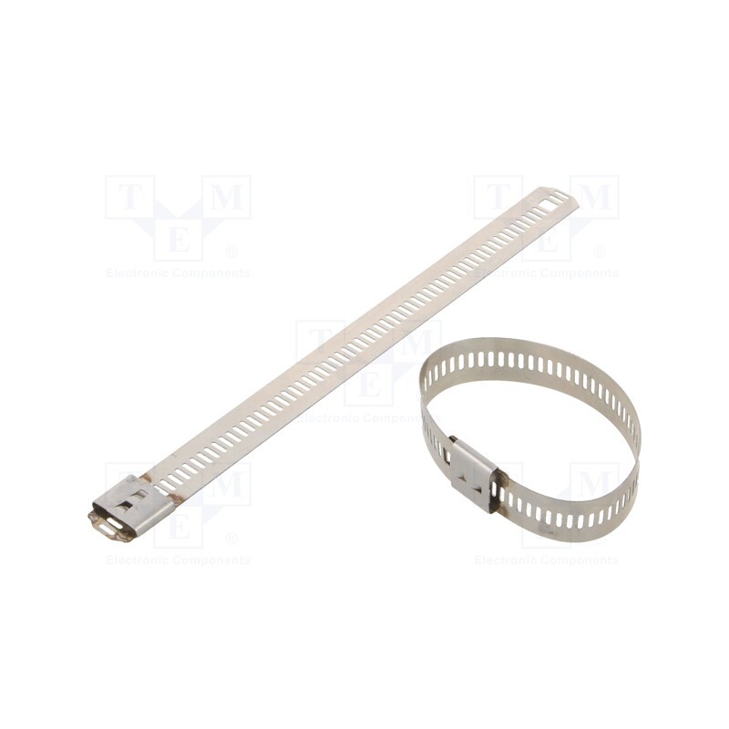 10 pcs x RAYCHEM RPG - LU126-150 - Cable tie, L: 150mm, W: 12mm, acid resistant steel AISI 316, 1112N