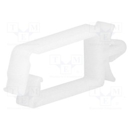 10 pcs x KSS WIRING - KWS-2 - Snap handle, polyamide, natural, UL94V-2, Mounting hole: Ø4.8mm