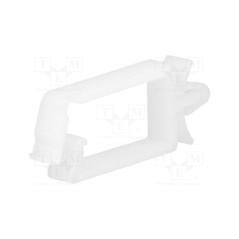 10 pcs x KSS WIRING - KWS-2 - Snap handle, polyamide, natural, UL94V-2, Mounting hole: Ø4.8mm