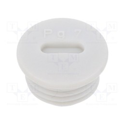 10 pcs x BM GROUP - BM4596 - Stopper, PG7, IP56, polyamide, light grey, Thread: PG, 6mm, -25÷60°C