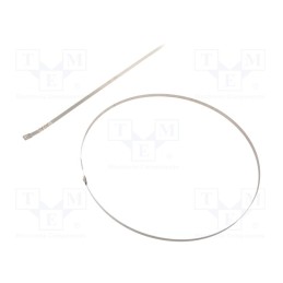 10 pcs x RAYCHEM RPG - BUZ74-1000 - Cable tie, L: 1000mm, W: 7.9mm, stainless steel AISI 304, 1112N