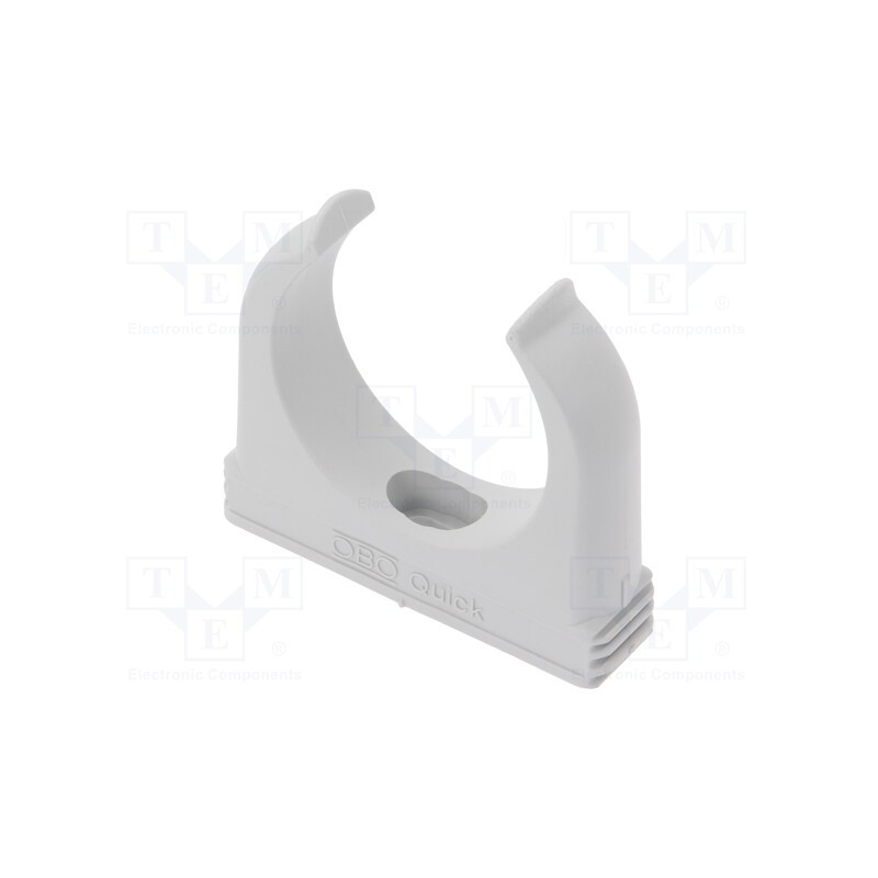 10 pcs x OBO BETTERMANN - 2955 M50 - Bracket, polypropylene, light grey, W: 70.3mm, H: 63mm, Thk: 18mm